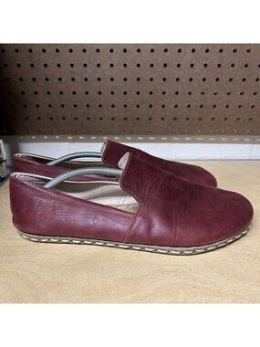 Atlantis Barefoot Turkey Leather Slip On Loafer Mens Shoes Size 15 Red Copper